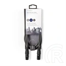 Nedis COTH15012GY15 DMX adapter kábel (XLR 3 tűs dugó / XLR 3 tűs anya, nikkelezett csatlakozó, kerek, PVC, 1,5 m, sötét