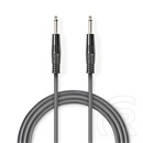 Nedis COTH23000GY30 félprofi audio kábel (2 x 6,35 mm mono jack dugó, 3 m)