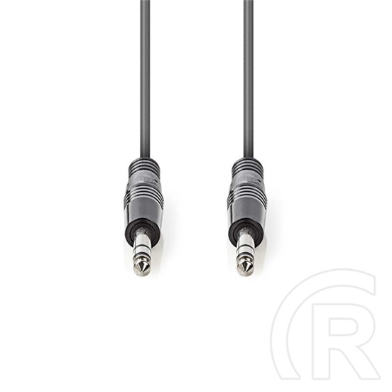 Nedis COTH23020GY50 félprofi audio kábel (2 x 6,35 mm sztereó jack dugó, 5 m, rugalmas)