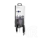 Nedis COTH23200GY15 félprofi audio kábel 1,5 m (3,5 mm sztereó jack dugó / 2 x 6,35 mm mono jack dugó, rugalmas)