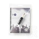 Nedis COTP15942BK adapter (6,35 mm jack - XLR 3 tűs apa, fekete, fém ház, nikkelezett burkolat, egyenes kivitel)