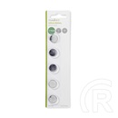 Nedis CR1620 lítium gombelem (3 V, 5 db, átmérő 15,84 mm, ezüst)