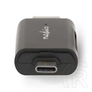 Nedis CRDRU2110BK USB 2.0 kártyaolvasó (USB-C, microSD, microSDHC, microSDXC, SD, SDHC, SDXC, fekete)