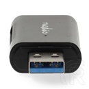Nedis CRDRU3110BK USB kártyaolvasó (USB 3.2 Gen1, USB-C, microSD/microSDHC/microSDXC/SD/SDHC/SDXC, fekete)