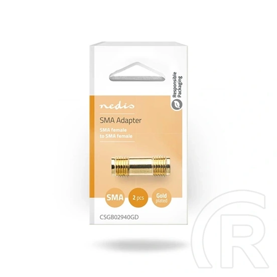 Nedis CSGB02940GD SMA toldó adapter (réz, aranyozott, 2 db/csomag)
