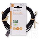 Nedis CSGL02010BK30 SMA kábel (SMA apa / SMA anya, aranyozott, 50 Ohm, árnyékolt, 3 m, fekete)