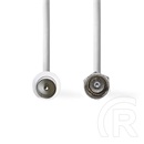 Nedis CSGL41800WT15 koax kábel (F dugó / F dugó, 75 Ohm, dupla árnyékolás, 1,5 m)