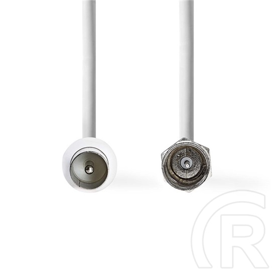 Nedis CSGL41800WT15 koax kábel (F dugó / F dugó, 75 Ohm, dupla árnyékolás, 1,5 m)