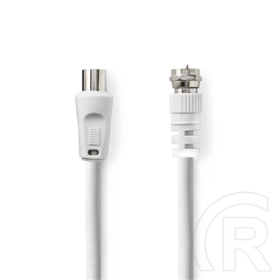 Nedis CSGL41800WT15 koax kábel (F dugó / F dugó, 75 Ohm, dupla árnyékolás, 1,5 m)