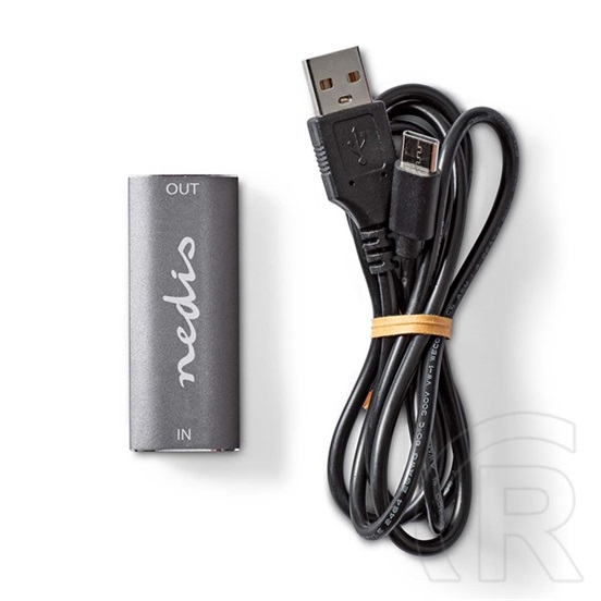 Nedis CVBW34930AT HDMI jelerősítő (25 m, 8K@60Hz, 48 Gbps, USB-A táp, antracit)