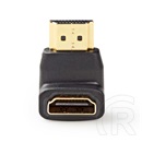 Nedis CVGB34901BK HDMI átalakító adapter (aranyozott, 90°-os, fekete)