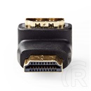 Nedis CVGB34901BK HDMI átalakító adapter (aranyozott, 90°-os, fekete)