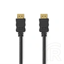 Nedis CVGL34060BK05 HDMI kábel (0,5 m, 4K@60Hz, ARC, 18 Gbps, aranyozott csatlakozók, fekete)