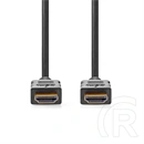 Nedis CVGL34060BK05 HDMI kábel (0,5 m, 4K@60Hz, ARC, 18 Gbps, aranyozott csatlakozók, fekete)