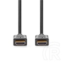 Nedis CVGL34060BK150 HDMI kábel (HDMI dugó / dugó, 4K@60Hz, ARC, 18 Gbit/s, aranyozott csatlakozók, 15 m)