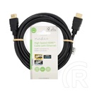 Nedis CVGL34060BK30 HDMI kábel (HDMI dugó/dugó, 4K@60Hz, ARC, 18 Gbit/s, 3 m, fekete)