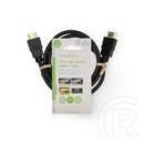 Nedis CVGL35000BK10 ultra HDMI 2.1 kábel 1 m (48 Gbps, 8K@60Hz, fekete)