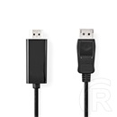 Nedis DisplayPort-HDMI kábel 1 m (DisplayPort dugó / HDMI dugó, 1080p, 1,2, 10,8 Gbps, fekete)