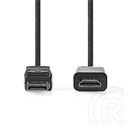 Nedis DisplayPort-HDMI kábel 1 m (DisplayPort dugó / HDMI dugó, 1080p, 1,2, 10,8 Gbps, fekete)