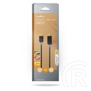 Nedis DisplayPort - HDMI kábel (DisplayPort dugó / HDMI dugó, 2 m, 4K@30Hz, aranyozott, antracit)
