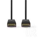 Nedis DisplayPort 1.4 kábel (DisplayPort dugó / DisplayPort dugó, 8K@60Hz, 2 m, fekete)