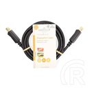 Nedis DisplayPort kábel (DisplayPort dugó / DisplayPort dugó, aranyozott csatlakozók, 2 m, 4K@60Hz, fekete)