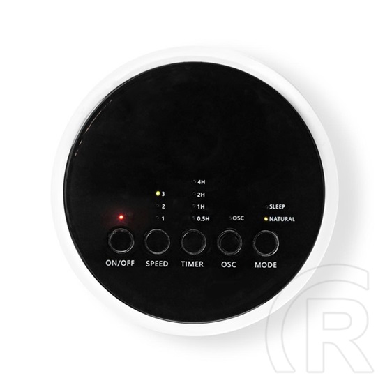 Nedis FNTR13CWT40 oszlopventilátor (50W, 3 fokozat, időkapcsoló, távirányító, fekete-fehér)