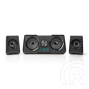 Nedis GSPR21022BK gamer hangszóró készlet (2.2 csatorna, USB tápellátás, 3,5 mm jack, 48 W, LED, hangerőszabályozó)