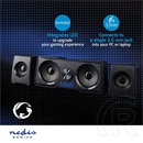 Nedis GSPR21022BK gamer hangszóró készlet (2.2 csatorna, USB tápellátás, 3,5 mm jack, 48 W, LED, hangerőszabályozó)