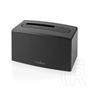 Nedis HDDUSB3210BK HDD/SSD dokkoló (egyrekeszes, 2,5"/3,5", SATA III, USB 3.2 Gen1, USB Type-A, fekete)