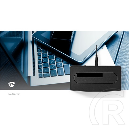 Nedis HDDUSB3210BK HDD/SSD dokkoló (egyrekeszes, 2,5"/3,5", SATA III, USB 3.2 Gen1, USB Type-A, fekete)