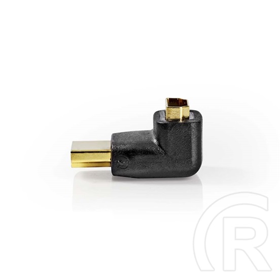 Nedis HDMI átalakító adapter 270° elforgatható (HDMI / HDMI, aranyozott csatlakozó, fekete)