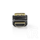 Nedis HDMI átalakító adapter 270° elforgatható (HDMI / HDMI, aranyozott csatlakozó, fekete)