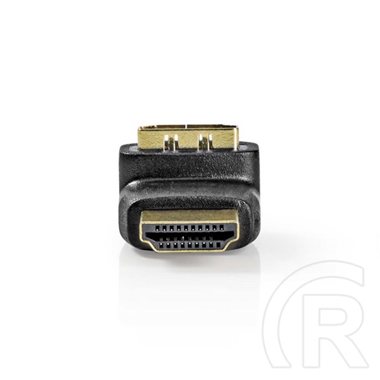 Nedis HDMI átalakító adapter 270° elforgatható (HDMI / HDMI, aranyozott csatlakozó, fekete)