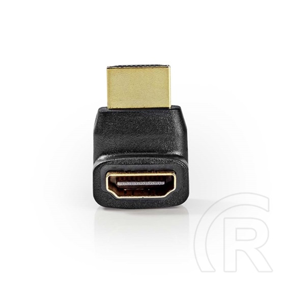 Nedis HDMI átalakító adapter 270° elforgatható (HDMI / HDMI, aranyozott csatlakozó, fekete)