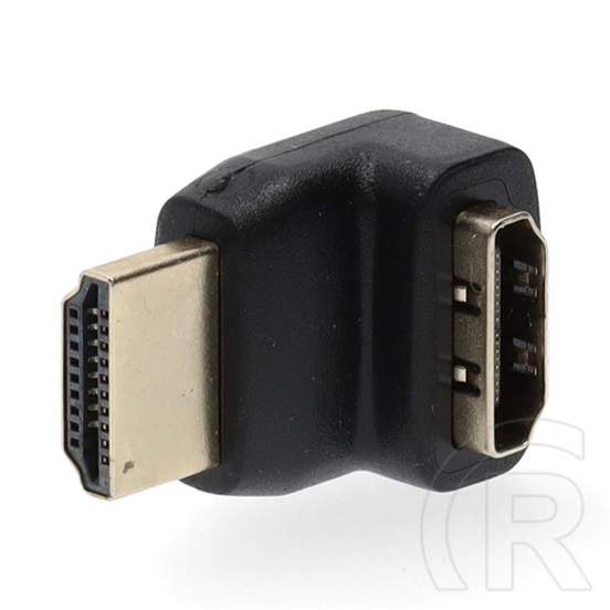 Nedis HDMI átalakító adapter 270° elforgatható (HDMI / HDMI, aranyozott csatlakozó, fekete)