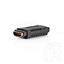 Nedis HDMI toldó (HDMI dugó, aranyozott csatlakozók, egyenes, 4K@30Hz, fekete)
