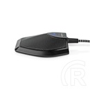 Nedis MICCU100BK asztali konferencia mikrofon (USB, 360°-os hangfelvétel, érintéses némítás, szűrőszivacs)