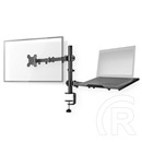 Nedis MMSISNB110BK asztali monitor tartó és laptop állvány (15-32", VESA 75x75/100x100, max. 8 kg, fekete)
