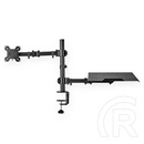 Nedis MMSISNB110BK asztali monitor tartó és laptop állvány (15-32", VESA 75x75/100x100, max. 8 kg, fekete)