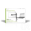 Nedis MMSISNB110BK asztali monitor tartó és laptop állvány (15-32", VESA 75x75/100x100, max. 8 kg, fekete)