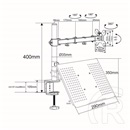 Nedis MMSISNB110BK asztali monitor tartó és laptop állvány (15-32", VESA 75x75/100x100, max. 8 kg, fekete)
