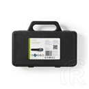 Nedis MPWD50CBK dinamikus mikrofon (5 m kábel, 80 Hz - 12 kHz, 600 Ohm, kapcsoló, fekete-szürke)