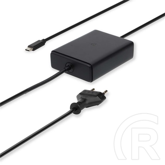 Nedis NBAU45110BK USB-C tápegység (GaN, 45 W, PD, 5 profil, 5/9/12/15/20 V DC, 2,5 m kábel)