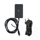 Nedis NBAU45110BK USB-C tápegység (GaN, 45 W, PD, 5 profil, 5/9/12/15/20 V DC, 2,5 m kábel)