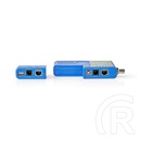 Nedis NWCTM100BU LAN kábel teszter (RJ45, RJ11, BNC, USB AB, 9V elem, max. 180 m, LED kijelző, kék)