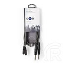 Nedis OnStage félprofi audio kábel (2 x 6,35 mm mono jack dugó / 2 x RCA dugó, 1,5 m, rugalmas)