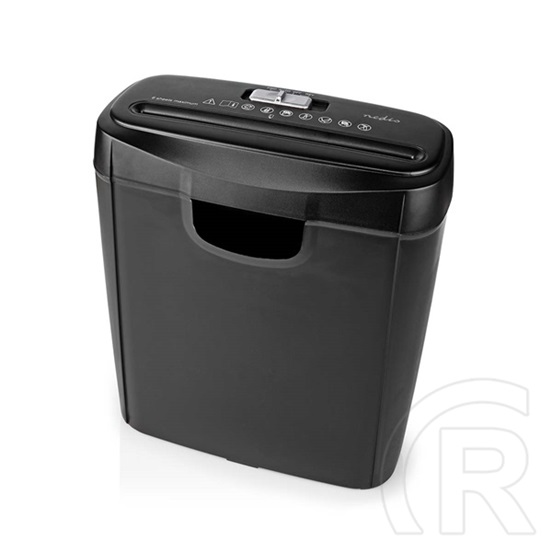Nedis PASH112BKA4 iratmegsemmisítő (A4, 10 l, DIN P-2, 6 mm csík, fekete)