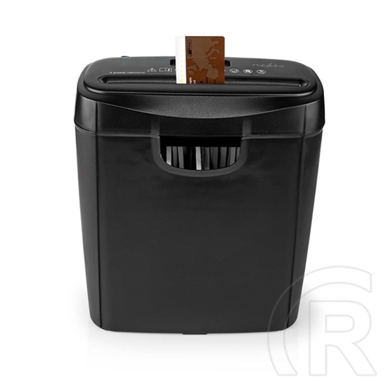 Nedis PASH112BKA4 iratmegsemmisítő (A4, 10 l, DIN P-2, 6 mm csík, fekete)