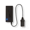 Nedis POCO100 tápegység (230 V AC 50 Hz bemenet, 12 V DC kimenet, 60 W, 5 A, szivargyújtó kimenet, Euro dugasz CEE 7/16,